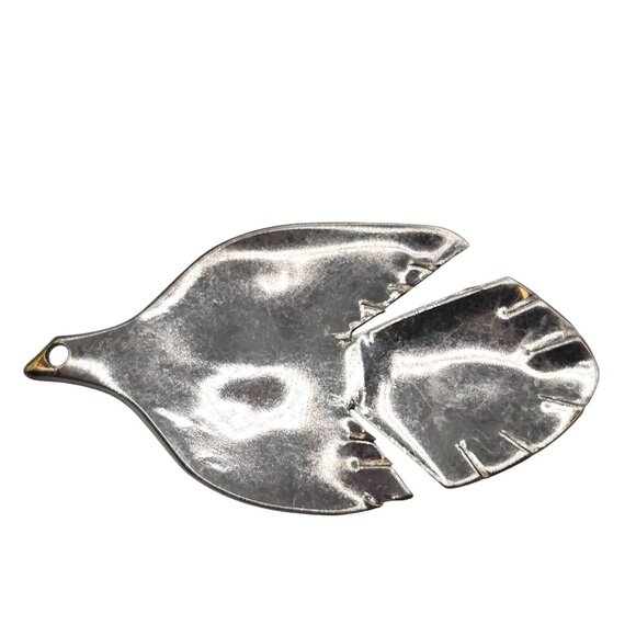 Handmade Sterling Silver 925 Dove Bird Artisan Love Gift Unique Spoon 2.25" Pin - Picture 1 of 14